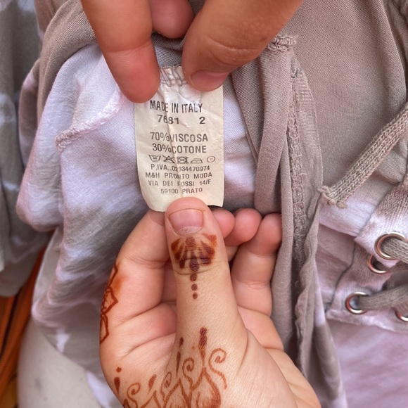 🤗215-UR Worthy❤️~AMoi Tye Dye Blouse - Picture 7 of 7